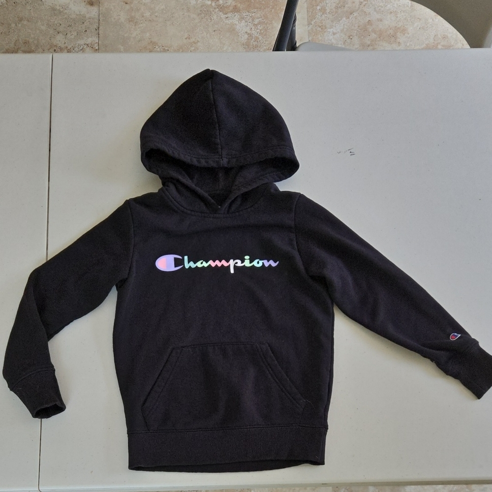 Champion Kids Hoodie with Multicolor Logo